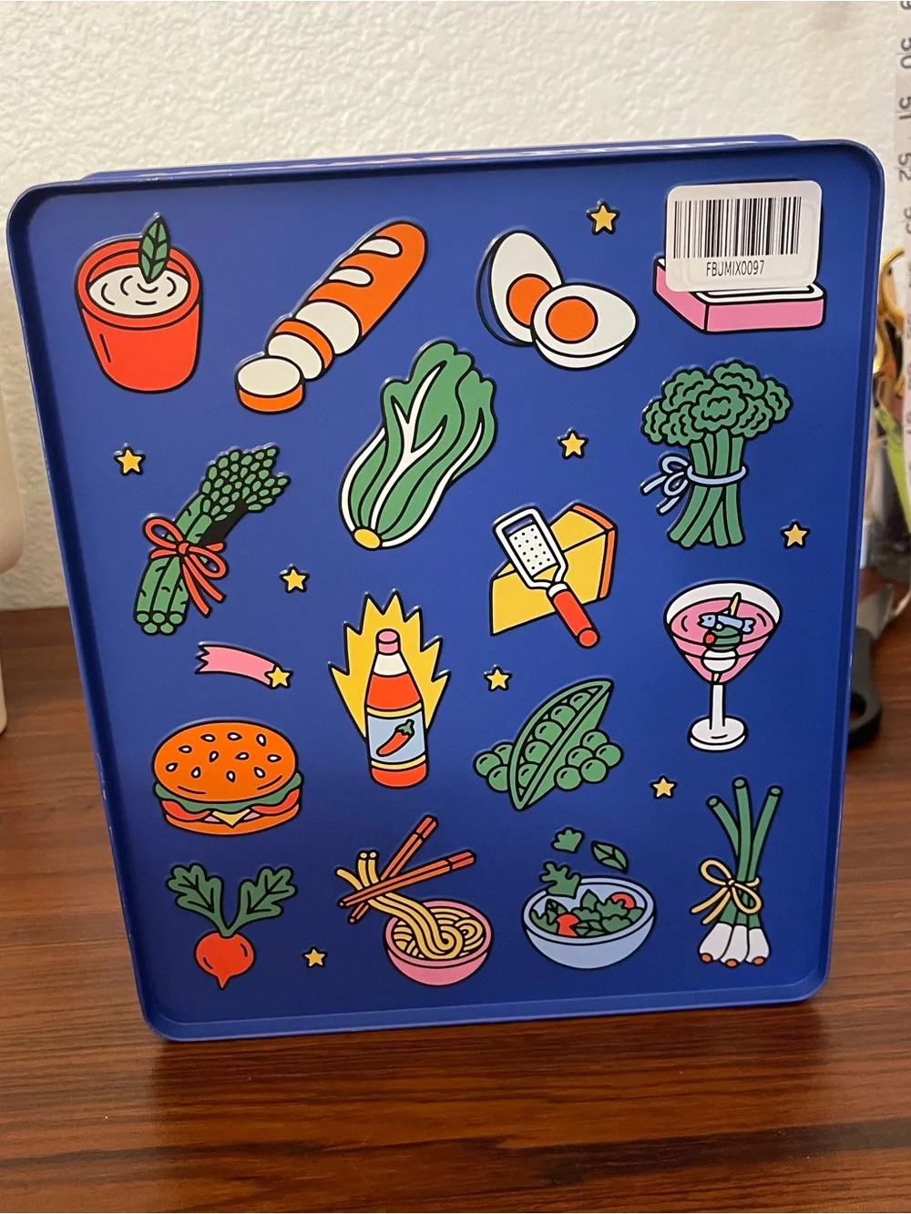 Blue Decorative Pet Fish Tin - Colorful Kitchen Design